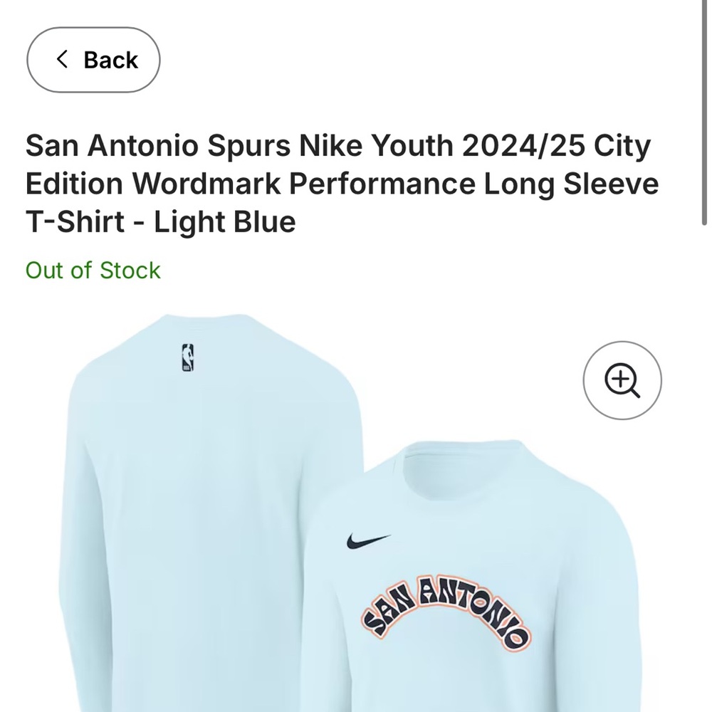 Nike Blue Long Sleeve Tees Performance Top